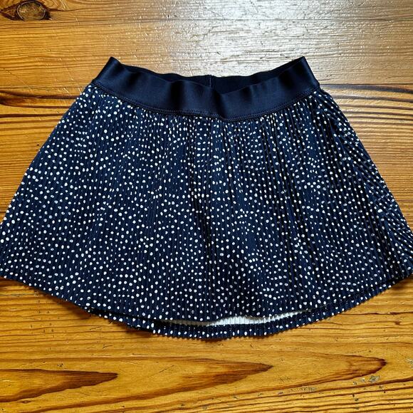 all in motion navy blue polka dot pleated lined active skort SIZE 4 - Picture 1 of 4